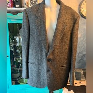 Classic Charcoal Blazer for Men 70% wool, 30% Alpaca, made in Canada